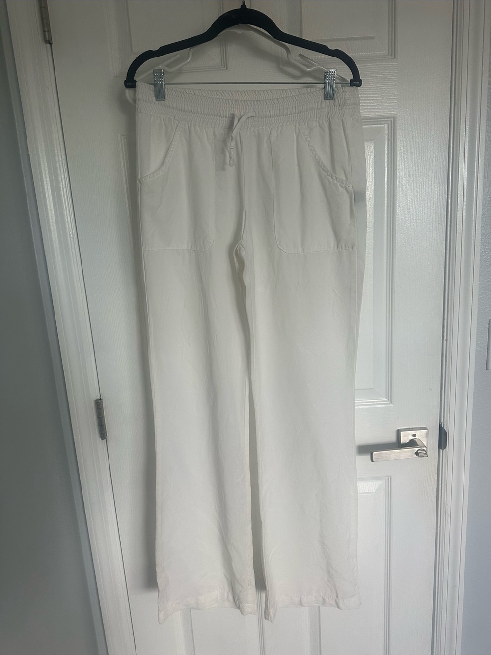cloth & stone White Elastic Waist Pull-On Pants